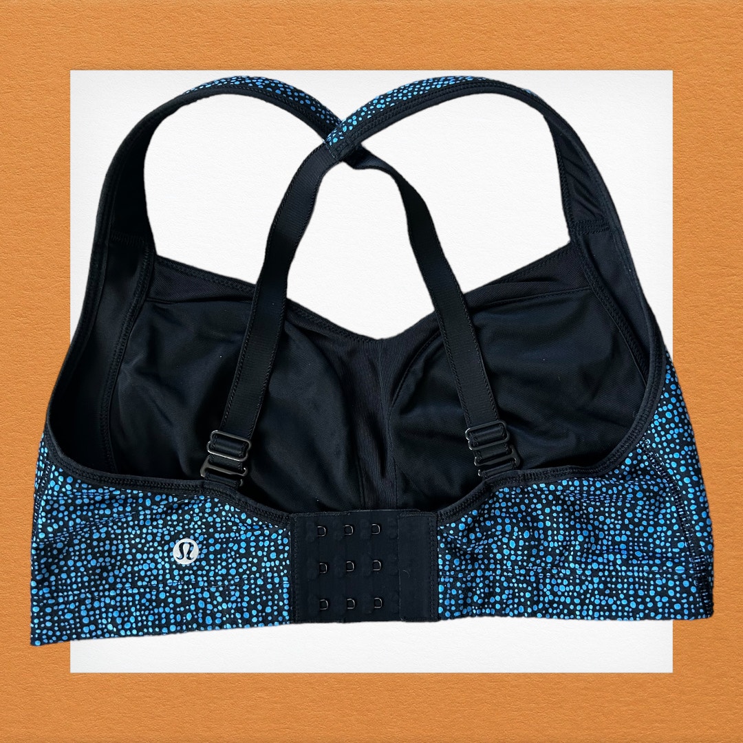 Euc Lululemon Ta Ta Tamer Sports Bra Blue Women's Size 4